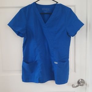Greys anatomy M royal blue scrub top